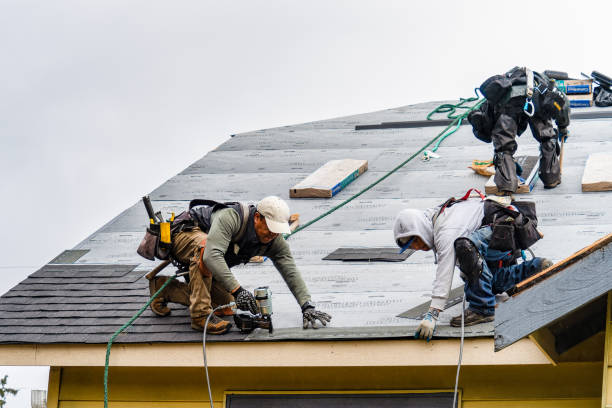 Professional Storm Damage Roof Repair technician working in Hinsdale, MA